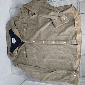 UpWest Men's Casual Brown Button Down Shirt